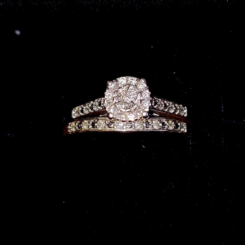 Sterling Silver Diamond Ring